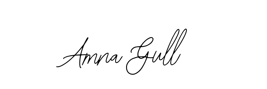 Also You can easily find your signature by using the search form. We will create Amna Gull name handwritten signature images for you free of cost using Bearetta-2O07w sign style. Amna Gull signature style 12 images and pictures png