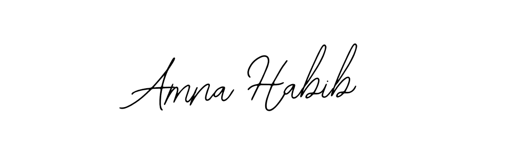 The best way (Bearetta-2O07w) to make a short signature is to pick only two or three words in your name. The name Amna Habib include a total of six letters. For converting this name. Amna Habib signature style 12 images and pictures png