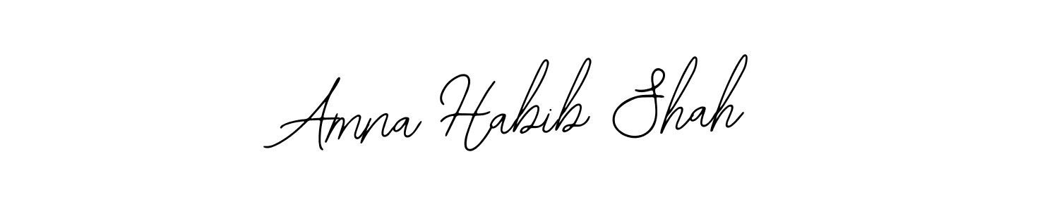 Also we have Amna Habib Shah name is the best signature style. Create professional handwritten signature collection using Bearetta-2O07w autograph style. Amna Habib Shah signature style 12 images and pictures png