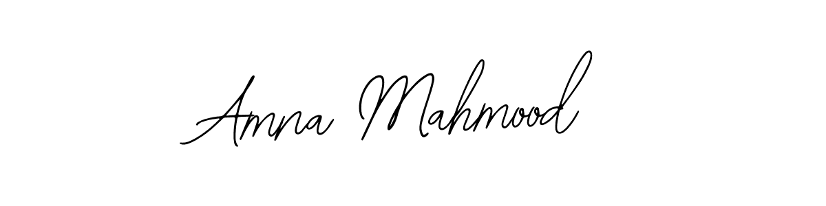 You should practise on your own different ways (Bearetta-2O07w) to write your name (Amna Mahmood) in signature. don't let someone else do it for you. Amna Mahmood signature style 12 images and pictures png