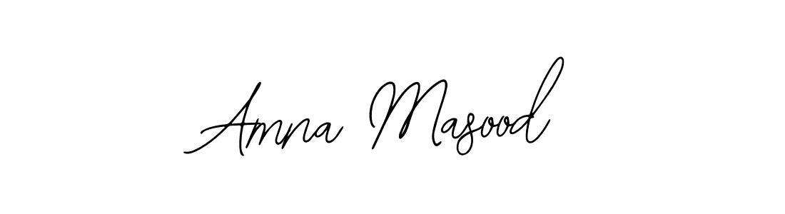 Amna Masood stylish signature style. Best Handwritten Sign (Bearetta-2O07w) for my name. Handwritten Signature Collection Ideas for my name Amna Masood. Amna Masood signature style 12 images and pictures png