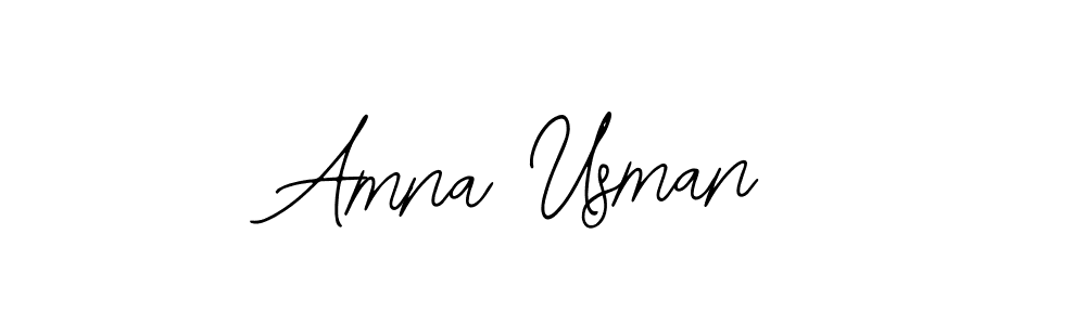 The best way (Bearetta-2O07w) to make a short signature is to pick only two or three words in your name. The name Amna Usman include a total of six letters. For converting this name. Amna Usman signature style 12 images and pictures png
