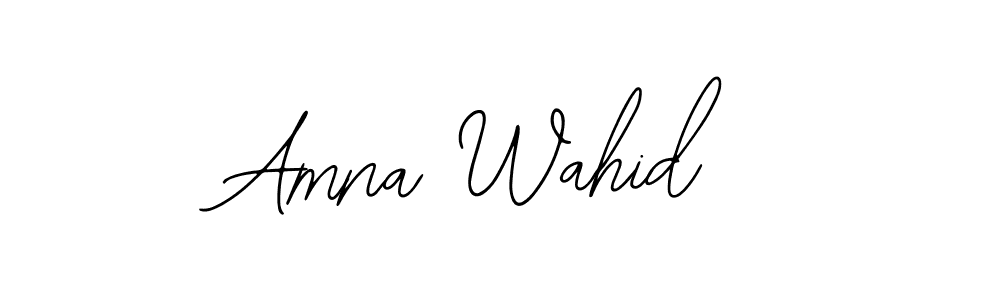 How to make Amna Wahid signature? Bearetta-2O07w is a professional autograph style. Create handwritten signature for Amna Wahid name. Amna Wahid signature style 12 images and pictures png