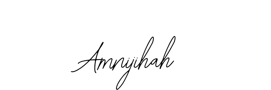 Make a beautiful signature design for name Amnijihah. With this signature (Bearetta-2O07w) style, you can create a handwritten signature for free. Amnijihah signature style 12 images and pictures png