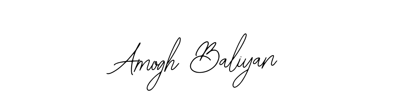 You should practise on your own different ways (Bearetta-2O07w) to write your name (Amogh Baliyan) in signature. don't let someone else do it for you. Amogh Baliyan signature style 12 images and pictures png