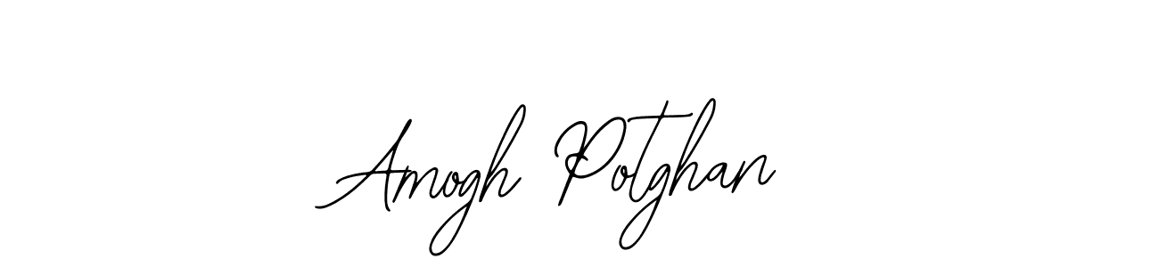 How to make Amogh Potghan name signature. Use Bearetta-2O07w style for creating short signs online. This is the latest handwritten sign. Amogh Potghan signature style 12 images and pictures png