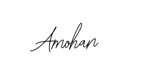 How to make Amohan name signature. Use Bearetta-2O07w style for creating short signs online. This is the latest handwritten sign. Amohan signature style 12 images and pictures png