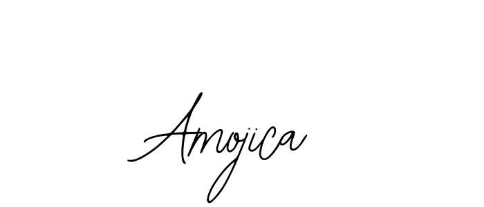 Bearetta-2O07w is a professional signature style that is perfect for those who want to add a touch of class to their signature. It is also a great choice for those who want to make their signature more unique. Get Amojica name to fancy signature for free. Amojica signature style 12 images and pictures png