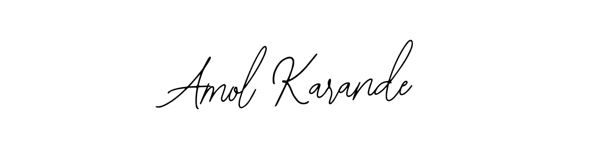 Use a signature maker to create a handwritten signature online. With this signature software, you can design (Bearetta-2O07w) your own signature for name Amol Karande. Amol Karande signature style 12 images and pictures png