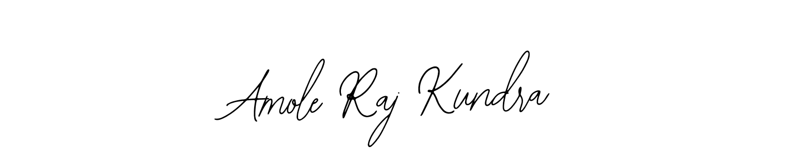 How to make Amole Raj Kundra name signature. Use Bearetta-2O07w style for creating short signs online. This is the latest handwritten sign. Amole Raj Kundra signature style 12 images and pictures png