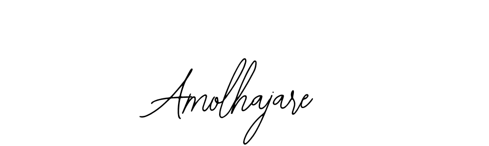 Design your own signature with our free online signature maker. With this signature software, you can create a handwritten (Bearetta-2O07w) signature for name Amolhajare. Amolhajare signature style 12 images and pictures png