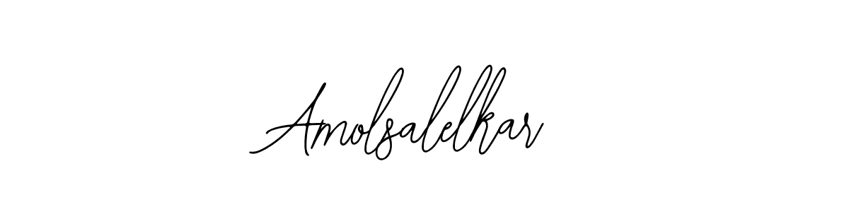 How to make Amolsalelkar name signature. Use Bearetta-2O07w style for creating short signs online. This is the latest handwritten sign. Amolsalelkar signature style 12 images and pictures png