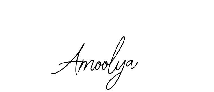 How to make Amoolya name signature. Use Bearetta-2O07w style for creating short signs online. This is the latest handwritten sign. Amoolya signature style 12 images and pictures png