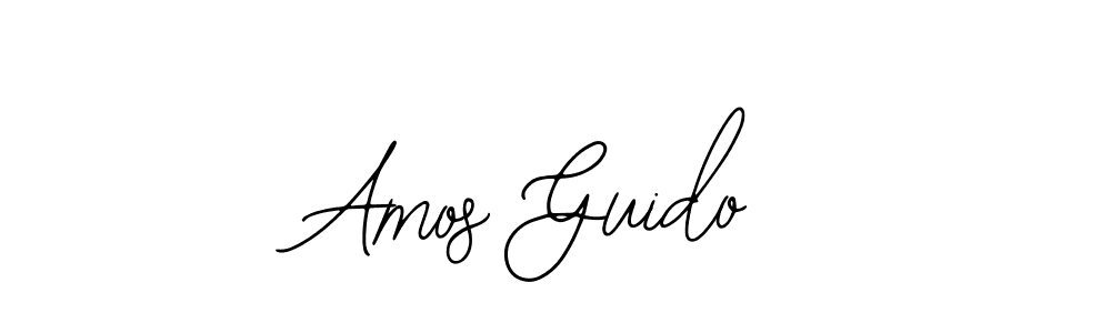 How to make Amos Guido name signature. Use Bearetta-2O07w style for creating short signs online. This is the latest handwritten sign. Amos Guido signature style 12 images and pictures png