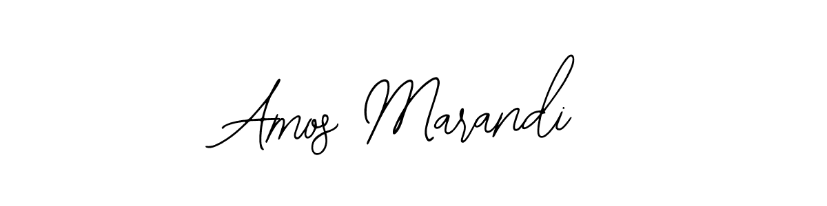 You should practise on your own different ways (Bearetta-2O07w) to write your name (Amos Marandi) in signature. don't let someone else do it for you. Amos Marandi signature style 12 images and pictures png