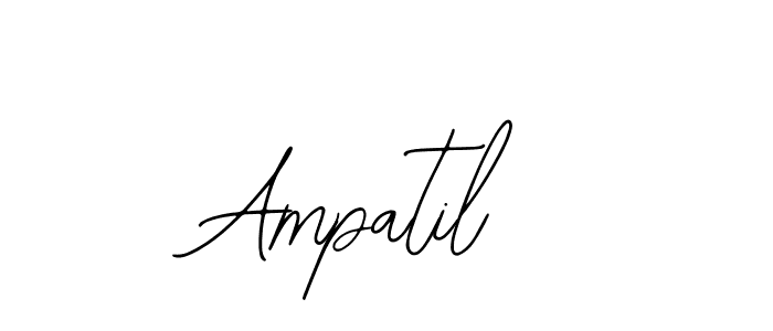 How to make Ampatil signature? Bearetta-2O07w is a professional autograph style. Create handwritten signature for Ampatil name. Ampatil signature style 12 images and pictures png