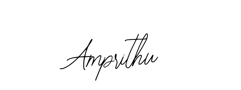 How to make Amprithu name signature. Use Bearetta-2O07w style for creating short signs online. This is the latest handwritten sign. Amprithu signature style 12 images and pictures png
