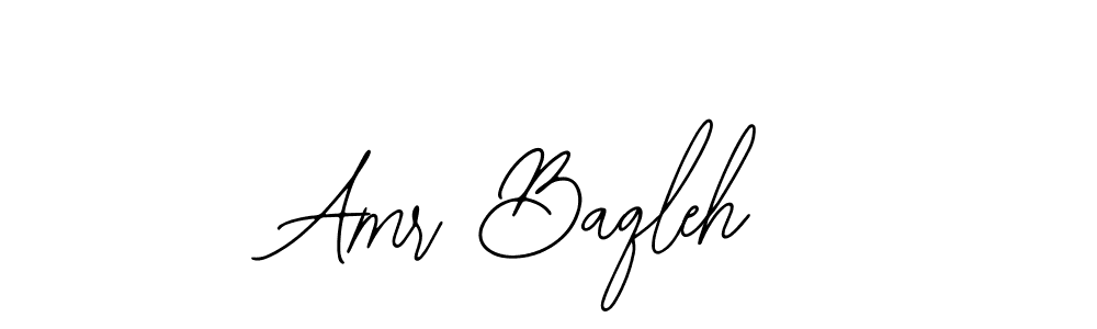 if you are searching for the best signature style for your name Amr Baqleh. so please give up your signature search. here we have designed multiple signature styles  using Bearetta-2O07w. Amr Baqleh signature style 12 images and pictures png