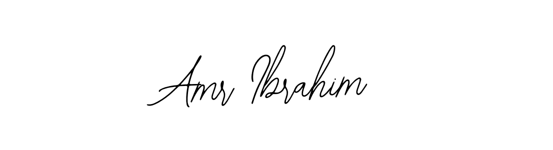 You should practise on your own different ways (Bearetta-2O07w) to write your name (Amr Ibrahim) in signature. don't let someone else do it for you. Amr Ibrahim signature style 12 images and pictures png