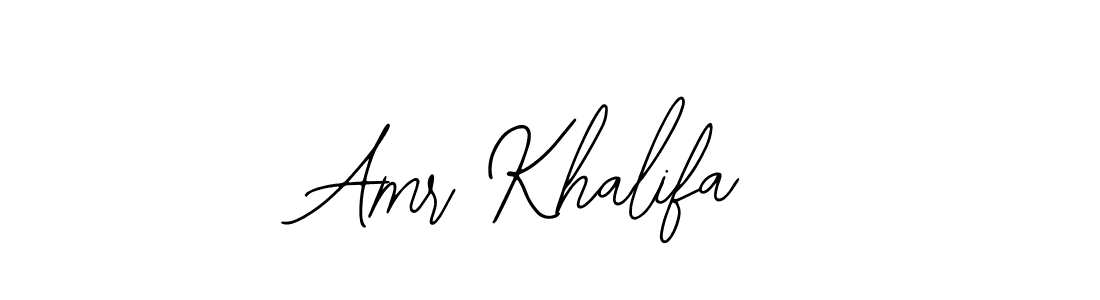 Create a beautiful signature design for name Amr Khalifa. With this signature (Bearetta-2O07w) fonts, you can make a handwritten signature for free. Amr Khalifa signature style 12 images and pictures png