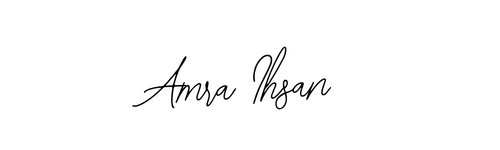 How to Draw Amra Ihsan signature style? Bearetta-2O07w is a latest design signature styles for name Amra Ihsan. Amra Ihsan signature style 12 images and pictures png
