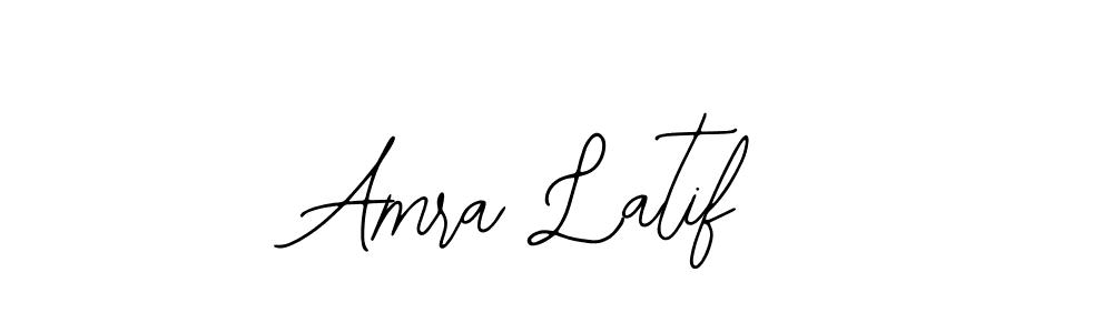 Use a signature maker to create a handwritten signature online. With this signature software, you can design (Bearetta-2O07w) your own signature for name Amra Latif. Amra Latif signature style 12 images and pictures png