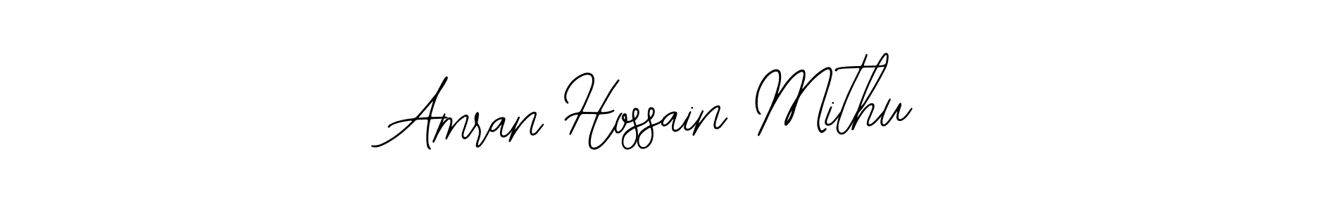 The best way (Bearetta-2O07w) to make a short signature is to pick only two or three words in your name. The name Amran Hossain Mithu include a total of six letters. For converting this name. Amran Hossain Mithu signature style 12 images and pictures png