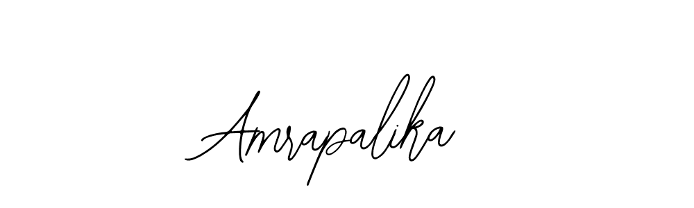 Use a signature maker to create a handwritten signature online. With this signature software, you can design (Bearetta-2O07w) your own signature for name Amrapalika. Amrapalika signature style 12 images and pictures png