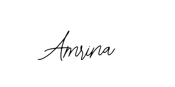 Design your own signature with our free online signature maker. With this signature software, you can create a handwritten (Bearetta-2O07w) signature for name Amrina. Amrina signature style 12 images and pictures png