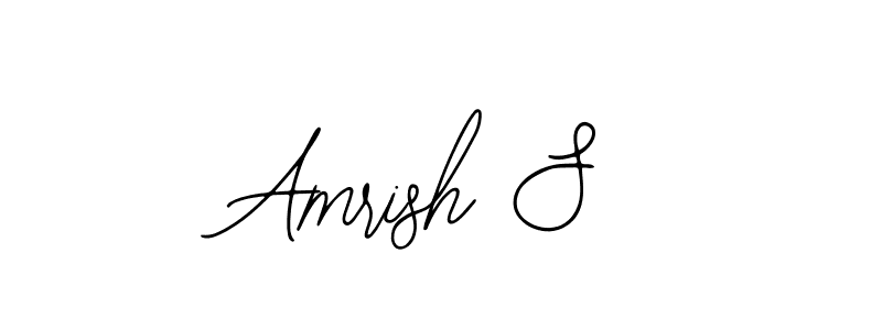 Also we have Amrish S name is the best signature style. Create professional handwritten signature collection using Bearetta-2O07w autograph style. Amrish S signature style 12 images and pictures png