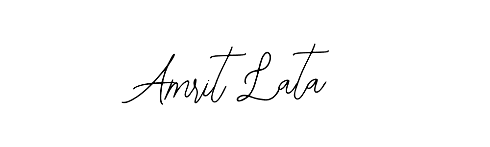 Bearetta-2O07w is a professional signature style that is perfect for those who want to add a touch of class to their signature. It is also a great choice for those who want to make their signature more unique. Get Amrit Lata name to fancy signature for free. Amrit Lata signature style 12 images and pictures png