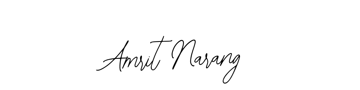 How to make Amrit Narang name signature. Use Bearetta-2O07w style for creating short signs online. This is the latest handwritten sign. Amrit Narang signature style 12 images and pictures png