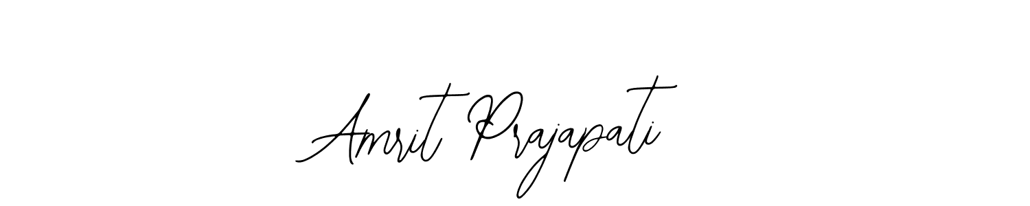 How to make Amrit Prajapati name signature. Use Bearetta-2O07w style for creating short signs online. This is the latest handwritten sign. Amrit Prajapati signature style 12 images and pictures png