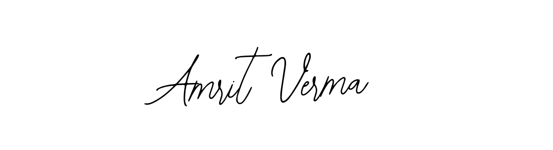 How to make Amrit Verma name signature. Use Bearetta-2O07w style for creating short signs online. This is the latest handwritten sign. Amrit Verma signature style 12 images and pictures png