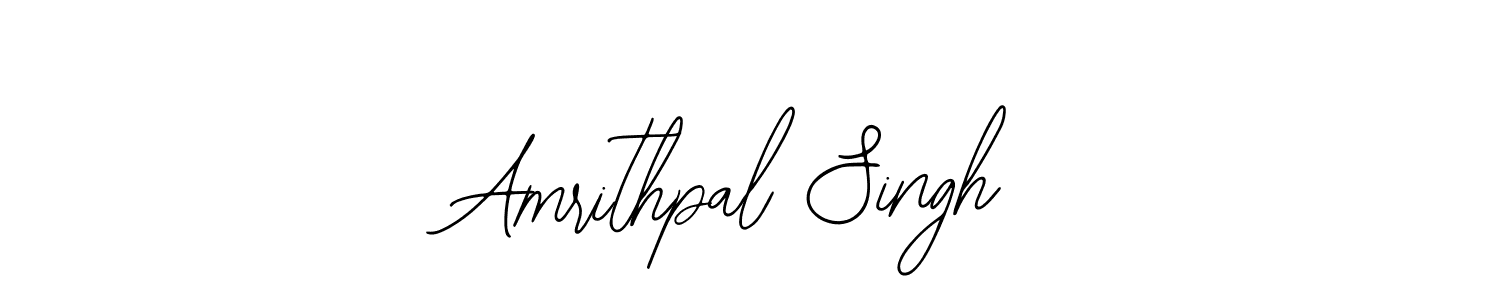 Design your own signature with our free online signature maker. With this signature software, you can create a handwritten (Bearetta-2O07w) signature for name Amrithpal Singh. Amrithpal Singh signature style 12 images and pictures png