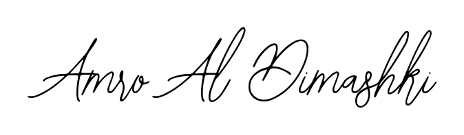 Style your name Amro Al Dimashki with confidence using Bearetta-2O07w signature design. Simple, elegant, and ready for immediate document use. Amro Al Dimashki signature style 12 images and pictures png