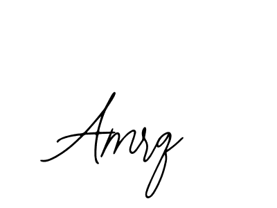 Design your own signature with our free online signature maker. With this signature software, you can create a handwritten (Bearetta-2O07w) signature for name Amrq. Amrq signature style 12 images and pictures png