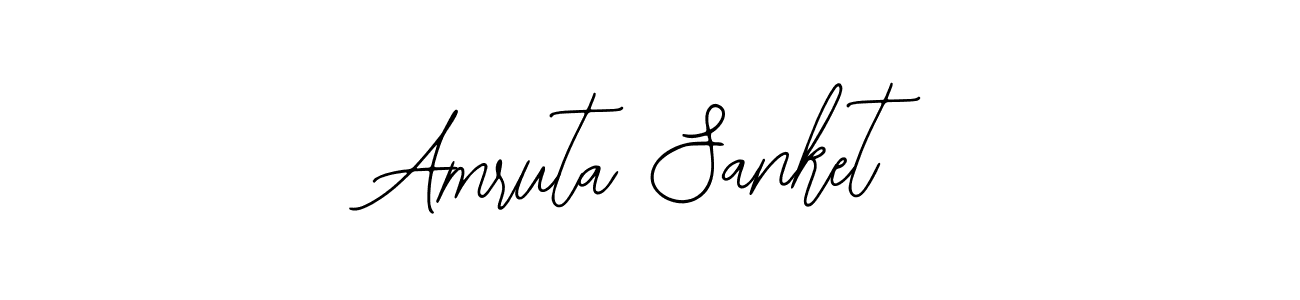 You should practise on your own different ways (Bearetta-2O07w) to write your name (Amruta Sanket) in signature. don't let someone else do it for you. Amruta Sanket signature style 12 images and pictures png