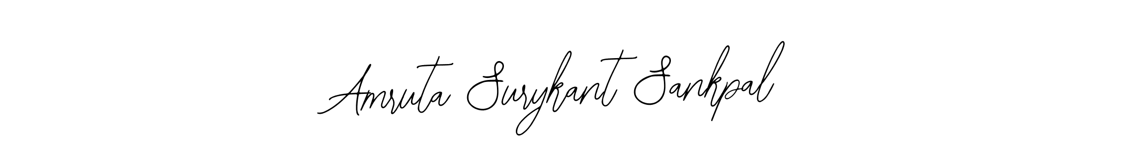 Use a signature maker to create a handwritten signature online. With this signature software, you can design (Bearetta-2O07w) your own signature for name Amruta Surykant Sankpal. Amruta Surykant Sankpal signature style 12 images and pictures png