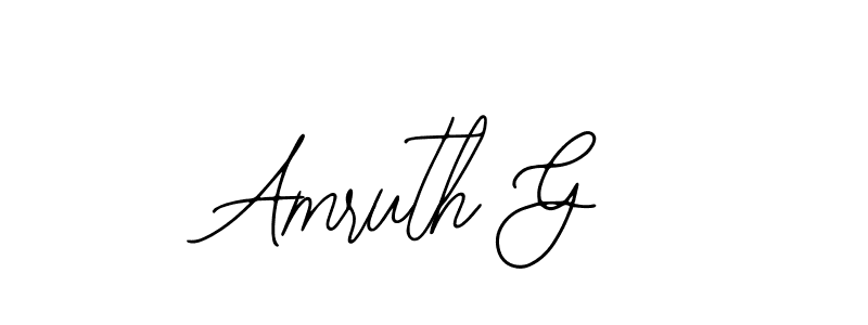 It looks lik you need a new signature style for name Amruth G. Design unique handwritten (Bearetta-2O07w) signature with our free signature maker in just a few clicks. Amruth G signature style 12 images and pictures png