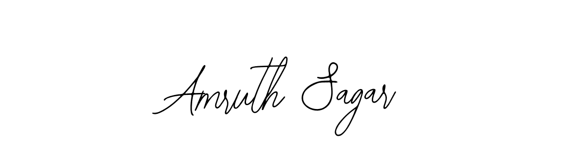 Use a signature maker to create a handwritten signature online. With this signature software, you can design (Bearetta-2O07w) your own signature for name Amruth Sagar. Amruth Sagar signature style 12 images and pictures png