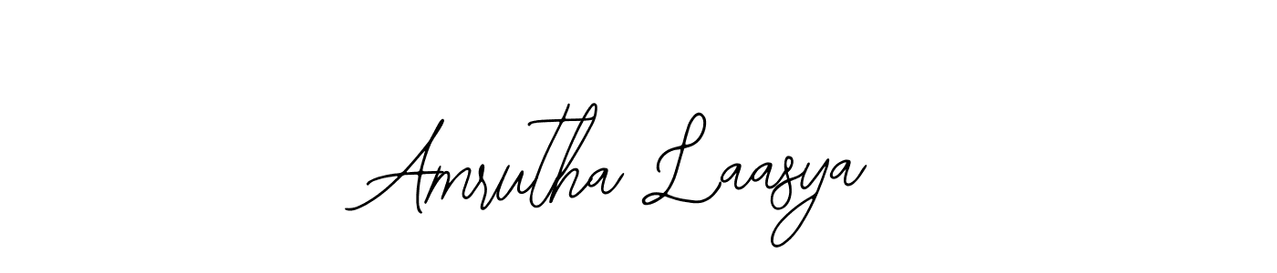 Design your own signature with our free online signature maker. With this signature software, you can create a handwritten (Bearetta-2O07w) signature for name Amrutha Laasya. Amrutha Laasya signature style 12 images and pictures png