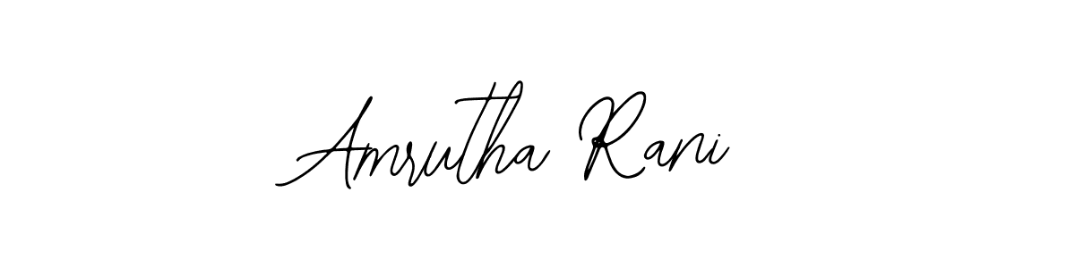 Design your own signature with our free online signature maker. With this signature software, you can create a handwritten (Bearetta-2O07w) signature for name Amrutha Rani. Amrutha Rani signature style 12 images and pictures png