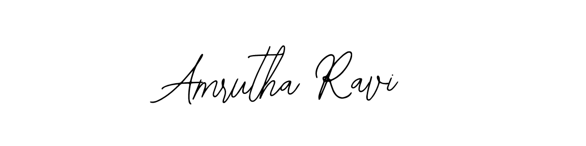 Use a signature maker to create a handwritten signature online. With this signature software, you can design (Bearetta-2O07w) your own signature for name Amrutha Ravi. Amrutha Ravi signature style 12 images and pictures png