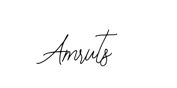 How to make Amruts name signature. Use Bearetta-2O07w style for creating short signs online. This is the latest handwritten sign. Amruts signature style 12 images and pictures png