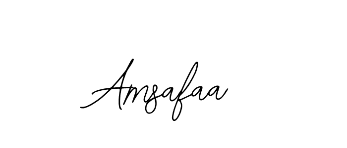 How to make Amsafaa name signature. Use Bearetta-2O07w style for creating short signs online. This is the latest handwritten sign. Amsafaa signature style 12 images and pictures png