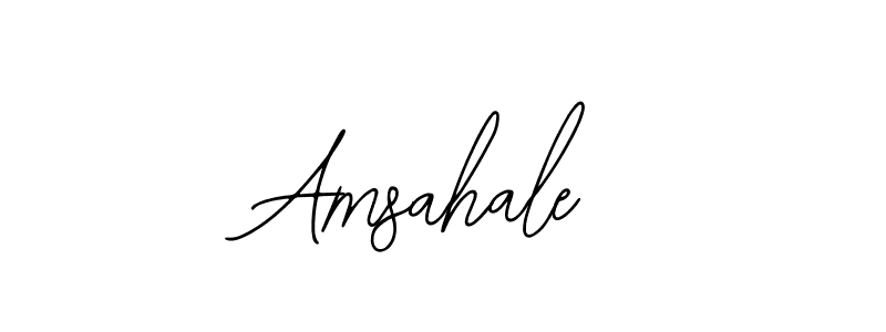 Design your own signature with our free online signature maker. With this signature software, you can create a handwritten (Bearetta-2O07w) signature for name Amsahale. Amsahale signature style 12 images and pictures png