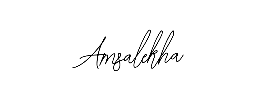 Create a beautiful signature design for name Amsalekha. With this signature (Bearetta-2O07w) fonts, you can make a handwritten signature for free. Amsalekha signature style 12 images and pictures png