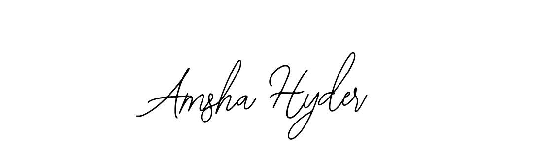 Check out images of Autograph of Amsha Hyder name. Actor Amsha Hyder Signature Style. Bearetta-2O07w is a professional sign style online. Amsha Hyder signature style 12 images and pictures png