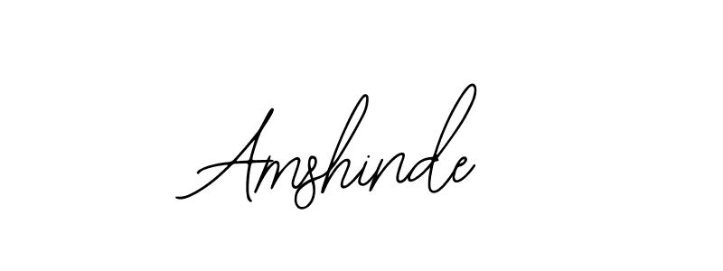 if you are searching for the best signature style for your name Amshinde. so please give up your signature search. here we have designed multiple signature styles  using Bearetta-2O07w. Amshinde signature style 12 images and pictures png